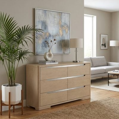Ladera Contemporary Light Wood Dresser
