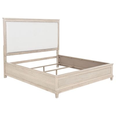 Pembroke Light Washed Oak Wood Bed Frame