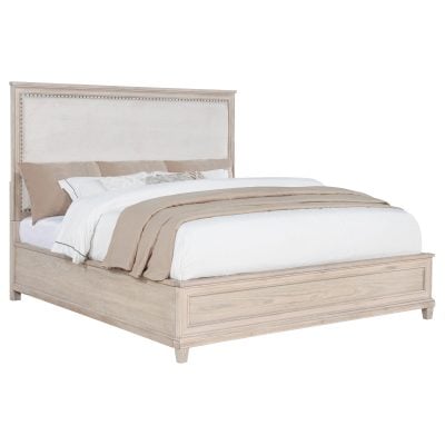 Alternative view of Pembroke Light Washed Oak Wood Bed Frame