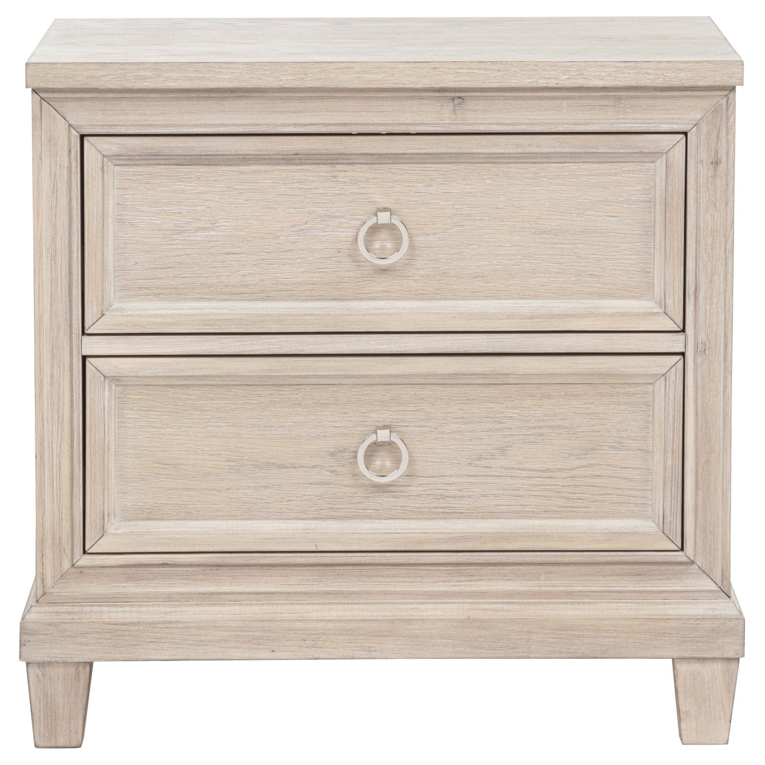 Pembroke Light Washed Oak Wood Nightstand