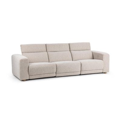 Alternative view of Knoxville Light Gray 3 Pc Power Recliner Sofa