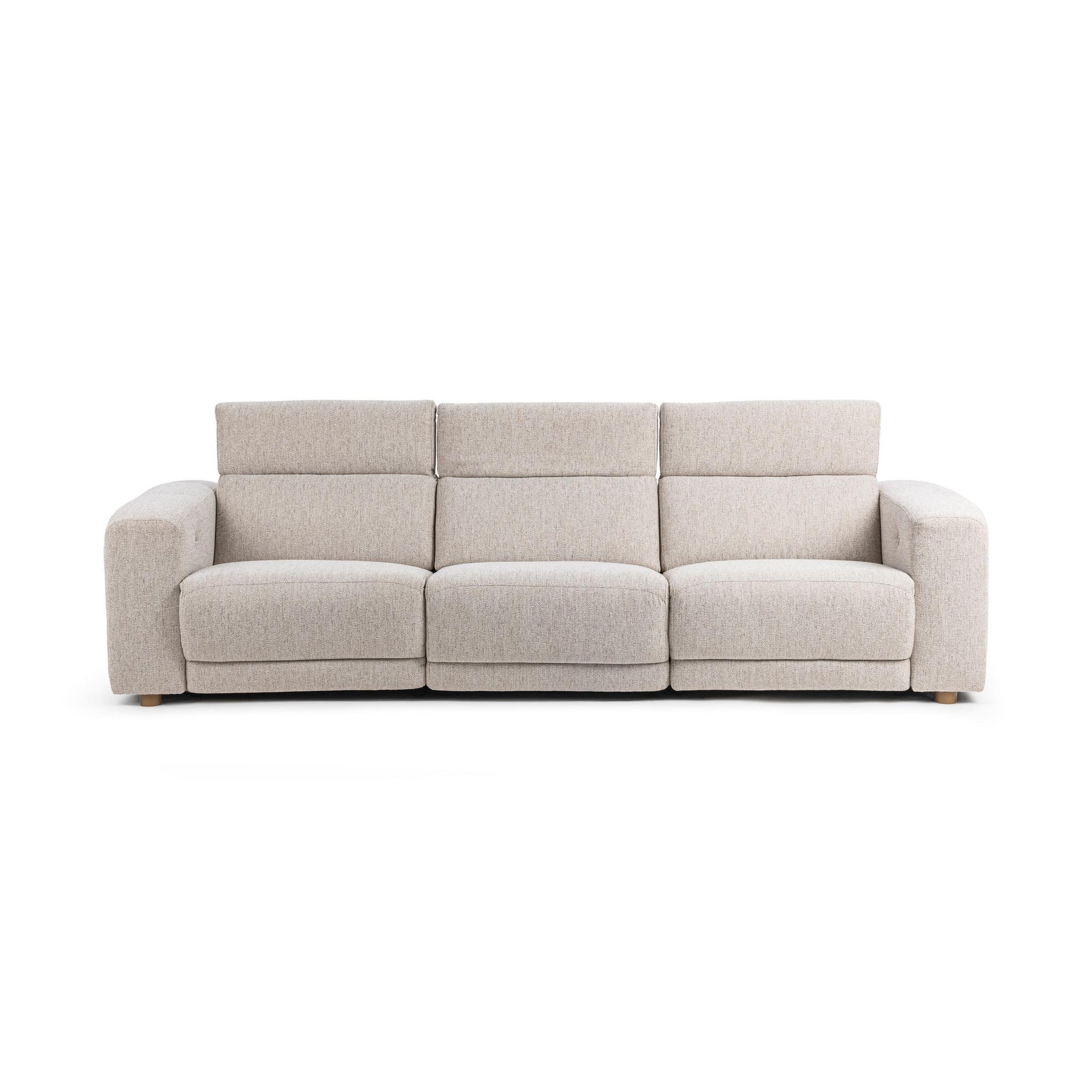 Knoxville Light Gray 3 Pc Power Recliner Sofa
