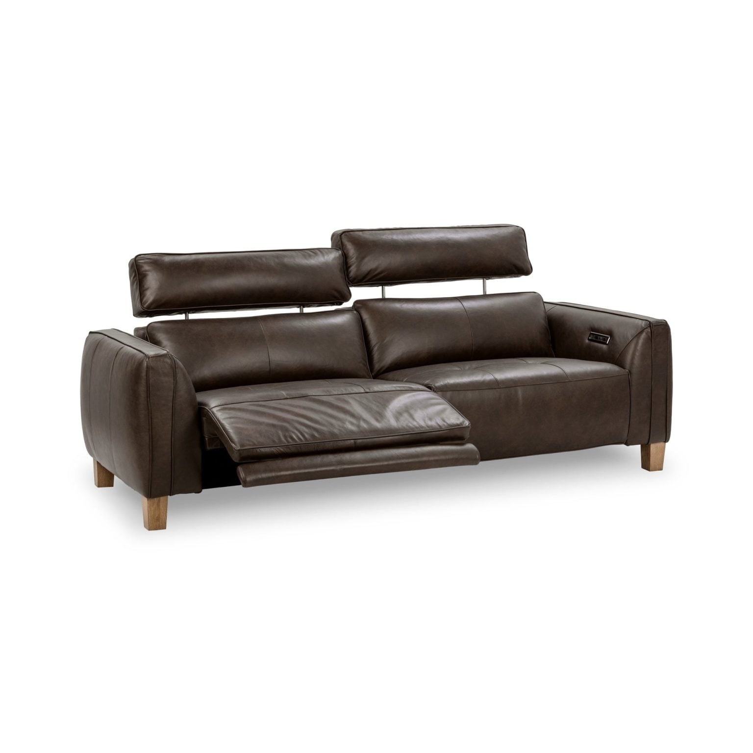Conway Top Grain Dual Leather Recliner Sofa