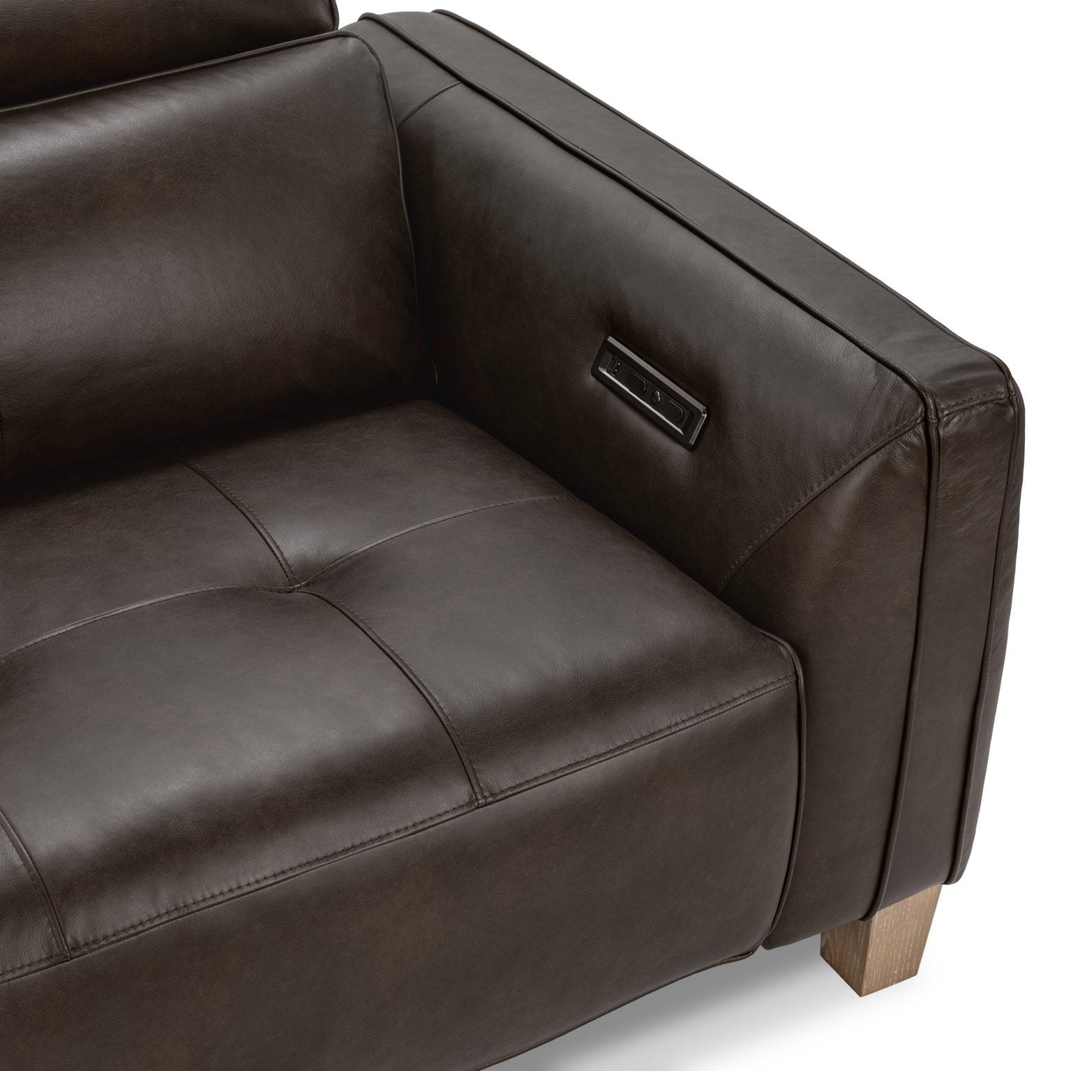 Conway Top Grain Dual Leather Recliner Sofa
