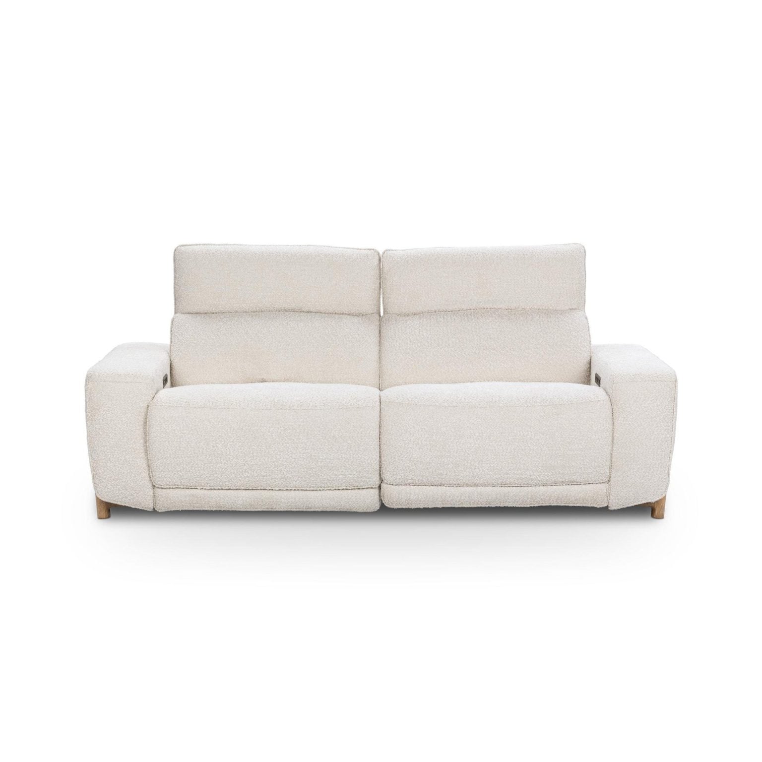Darrow Ivory Off White Dual Recliner Sofa