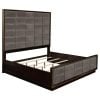 Durango Tall Headboard Panel Grey Smoked Peppercorn Oak Bed