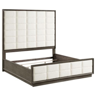 Durango Tall Headboard Panel Cream / Taupe Oak Bed
