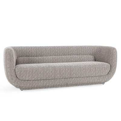 Alternative view of Nico Round Modern Gray Sofa