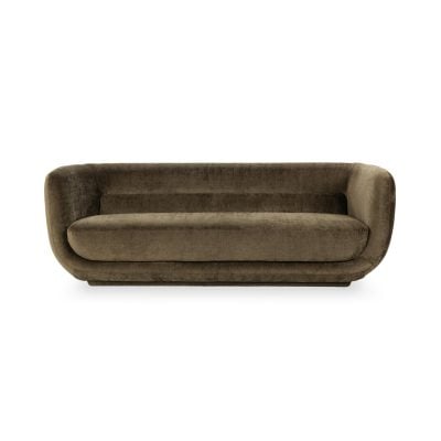 Nico Round Olive Green Sofa and Chair