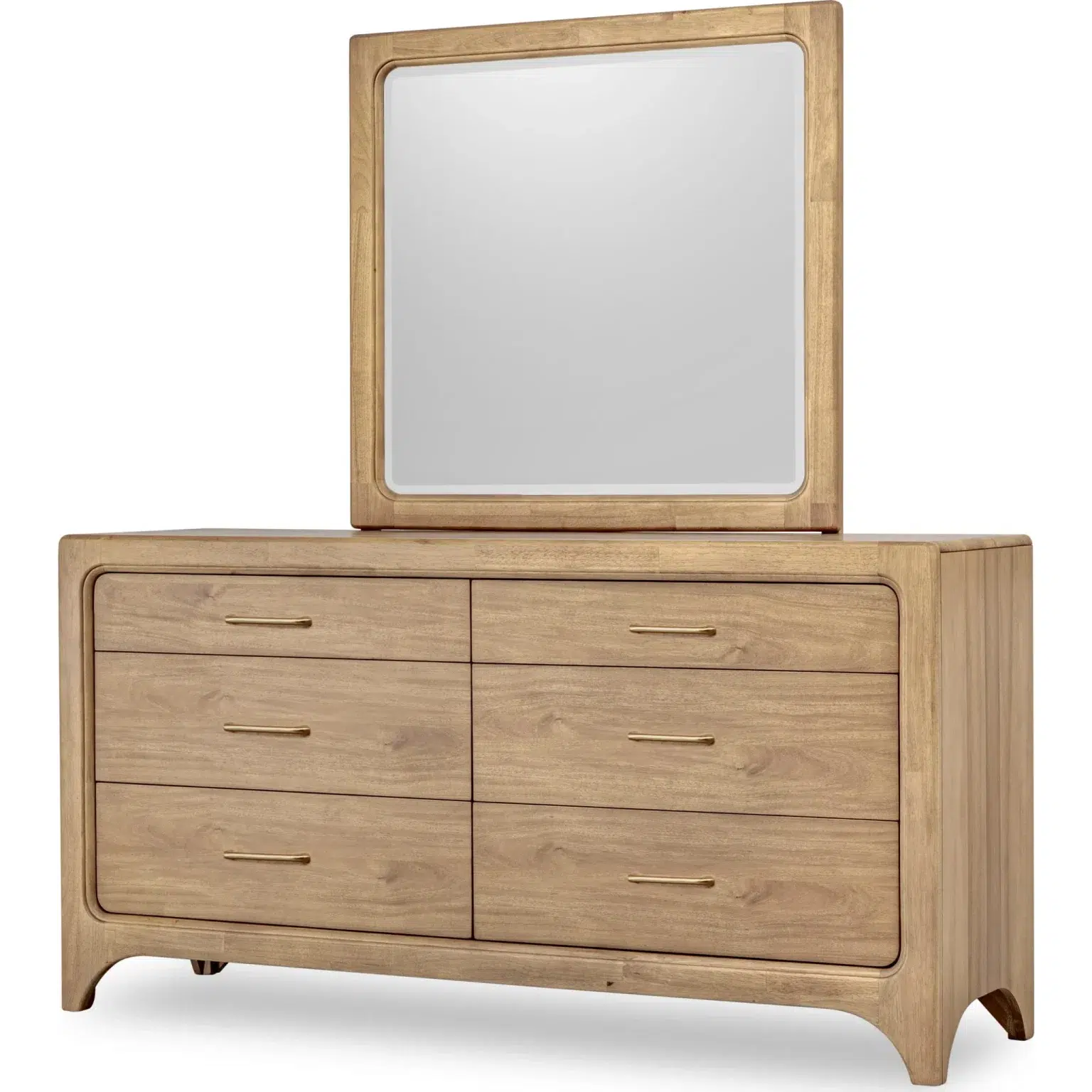 Brentwood Brioche Solid Wood 6 Drawer Dresser