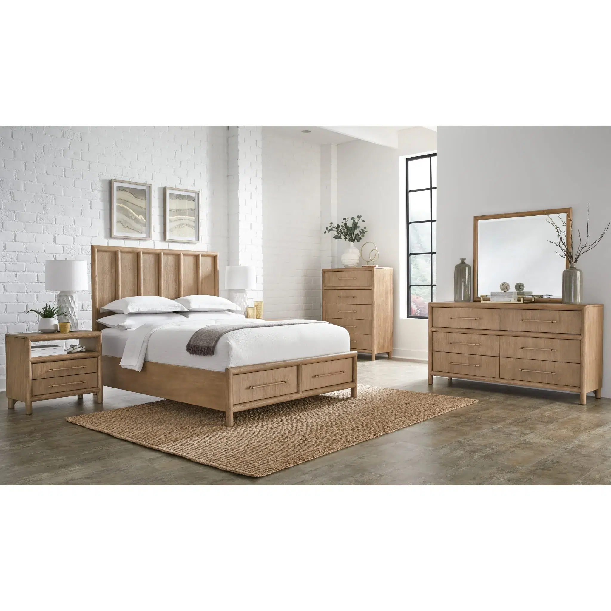 Dorsey Six Drawer Light Wood Dresser - Image 7
