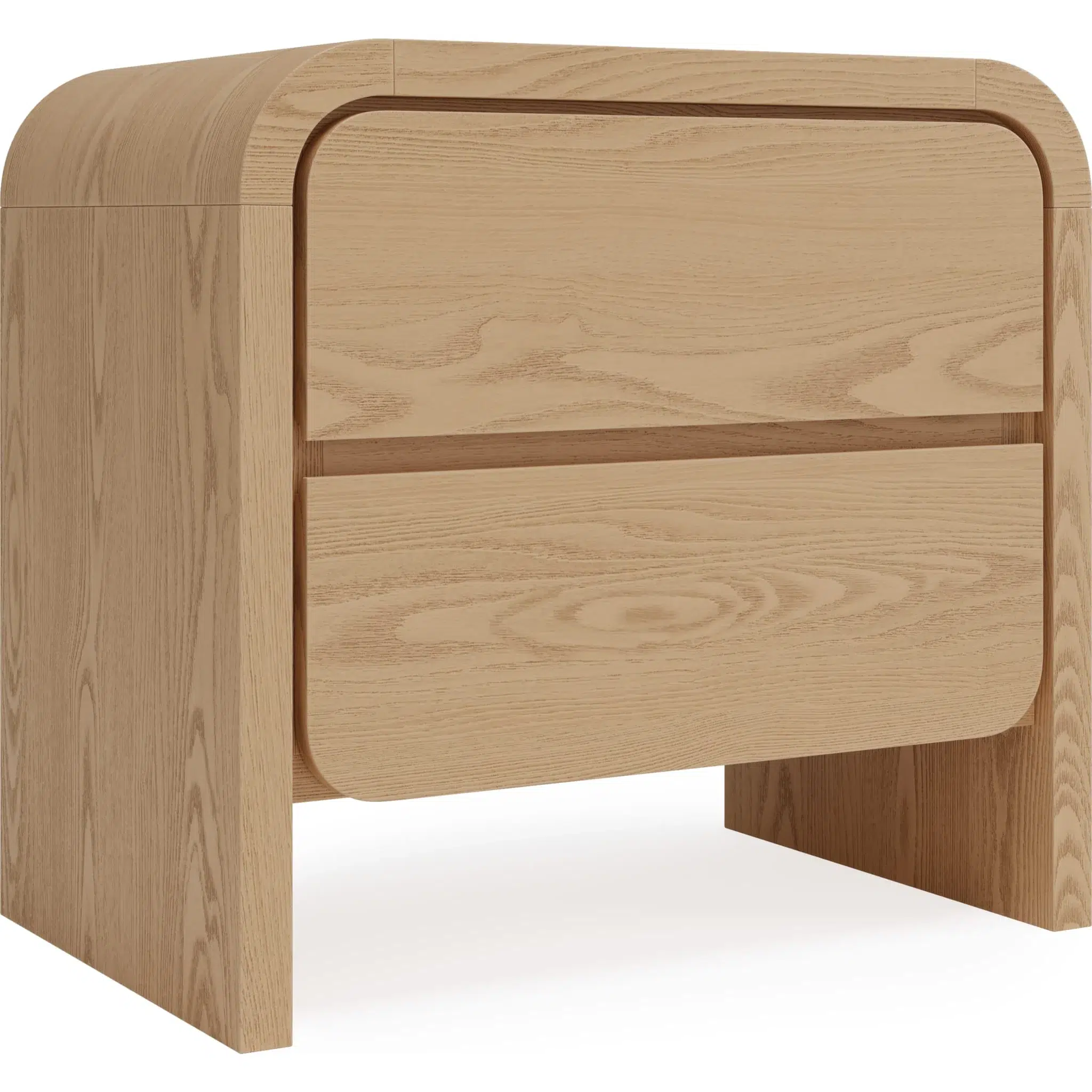 Elora 2-Drawer Curved Nightstand - Image 2