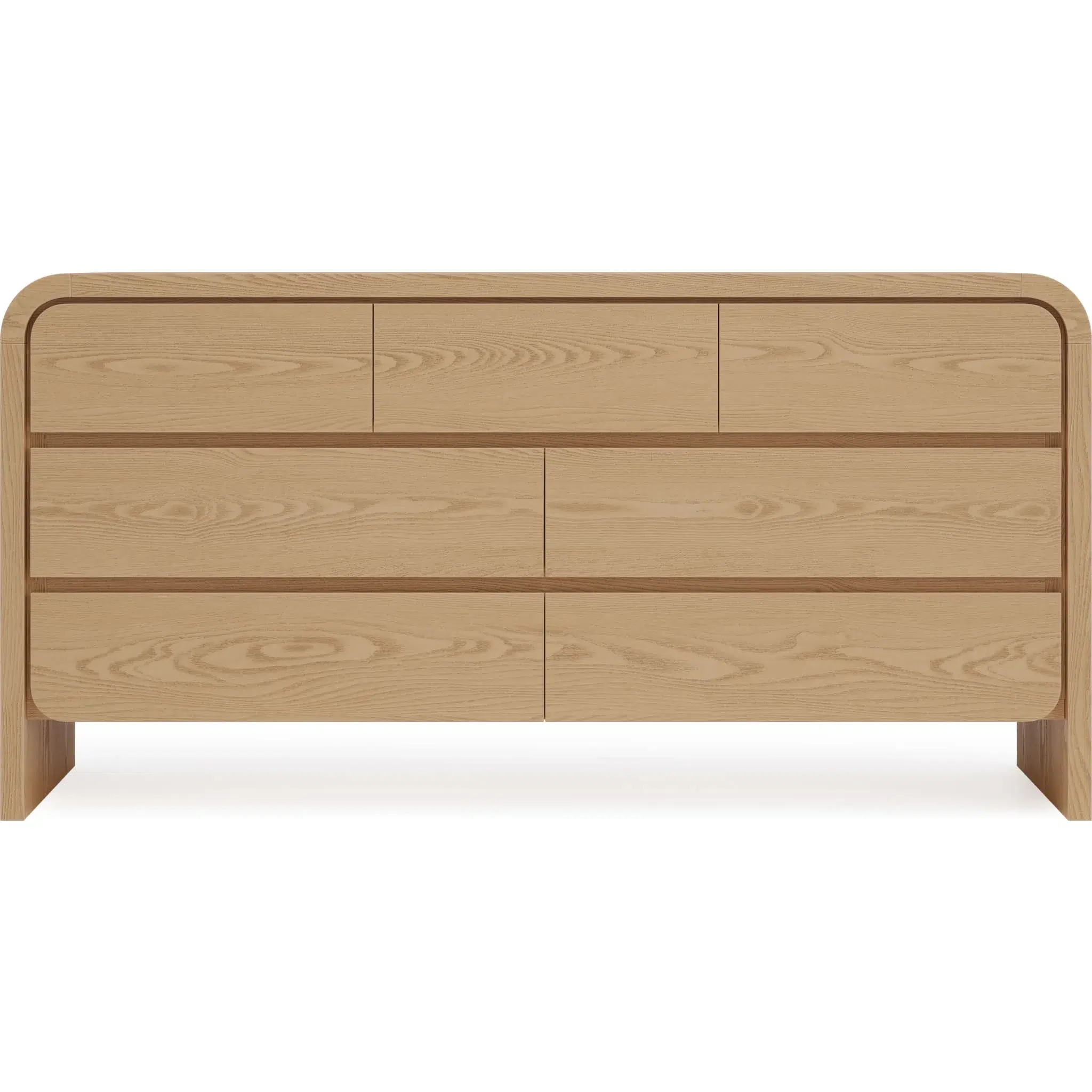 Elora Natural Wood Rounded Dresser