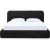 Elora Upholstered Platform Bed in Moonlight Gray Chenille Queen / King