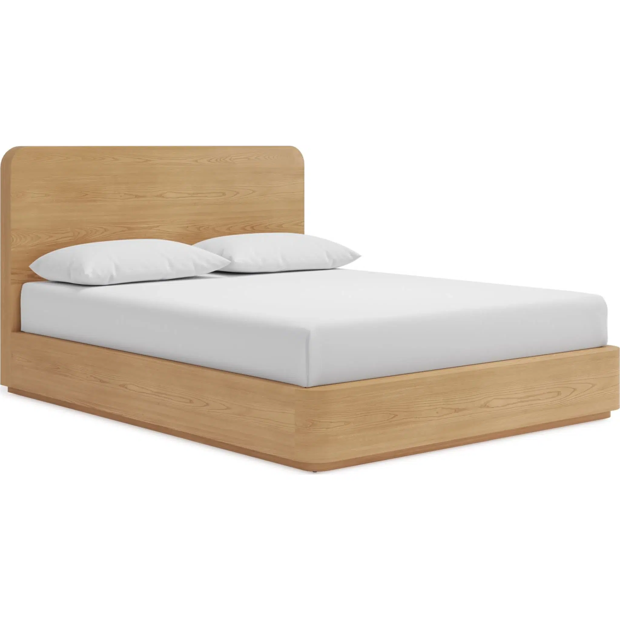 Elora Natural Wood Rounded Bed - Image 4