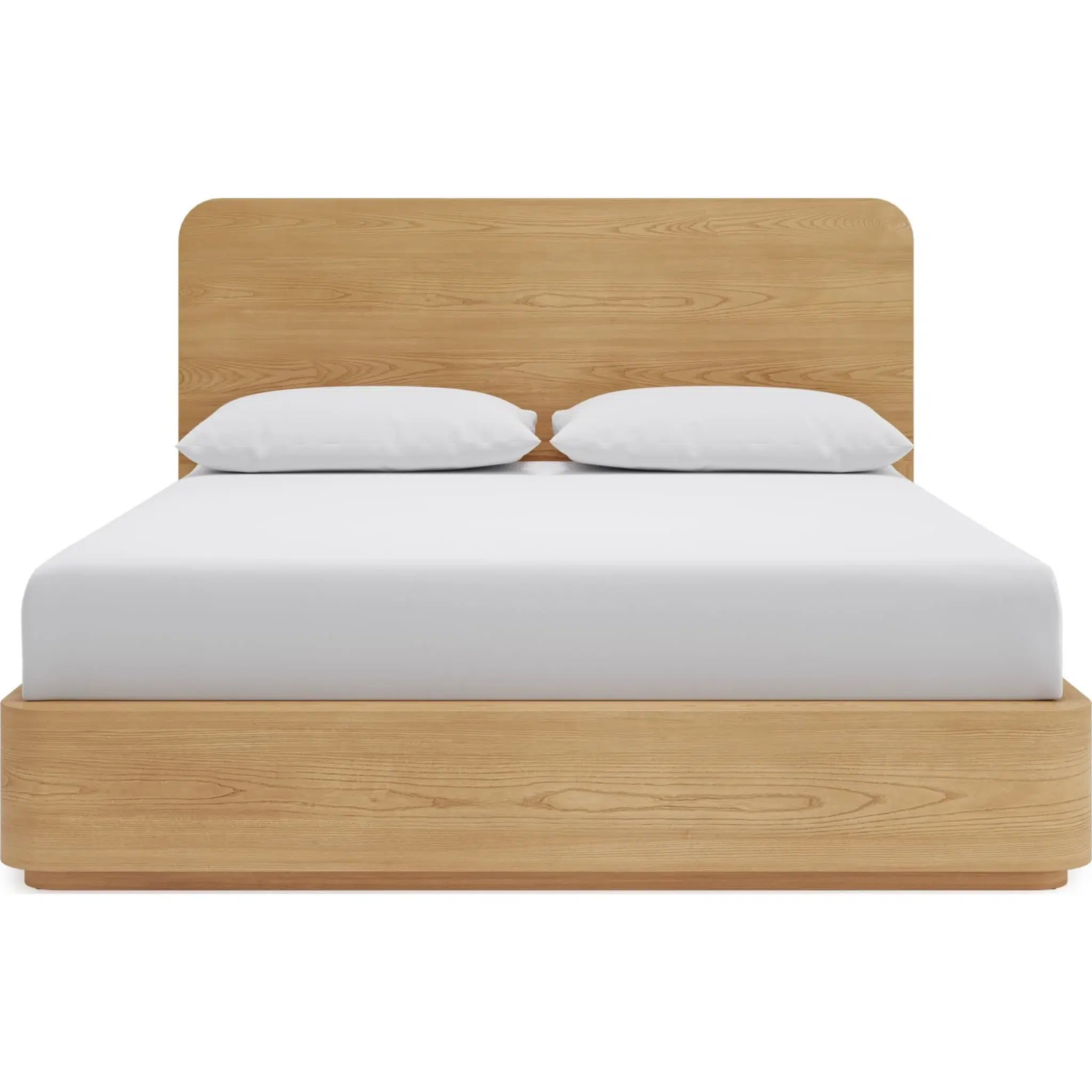 Elora Natural Wood Rounded Bed