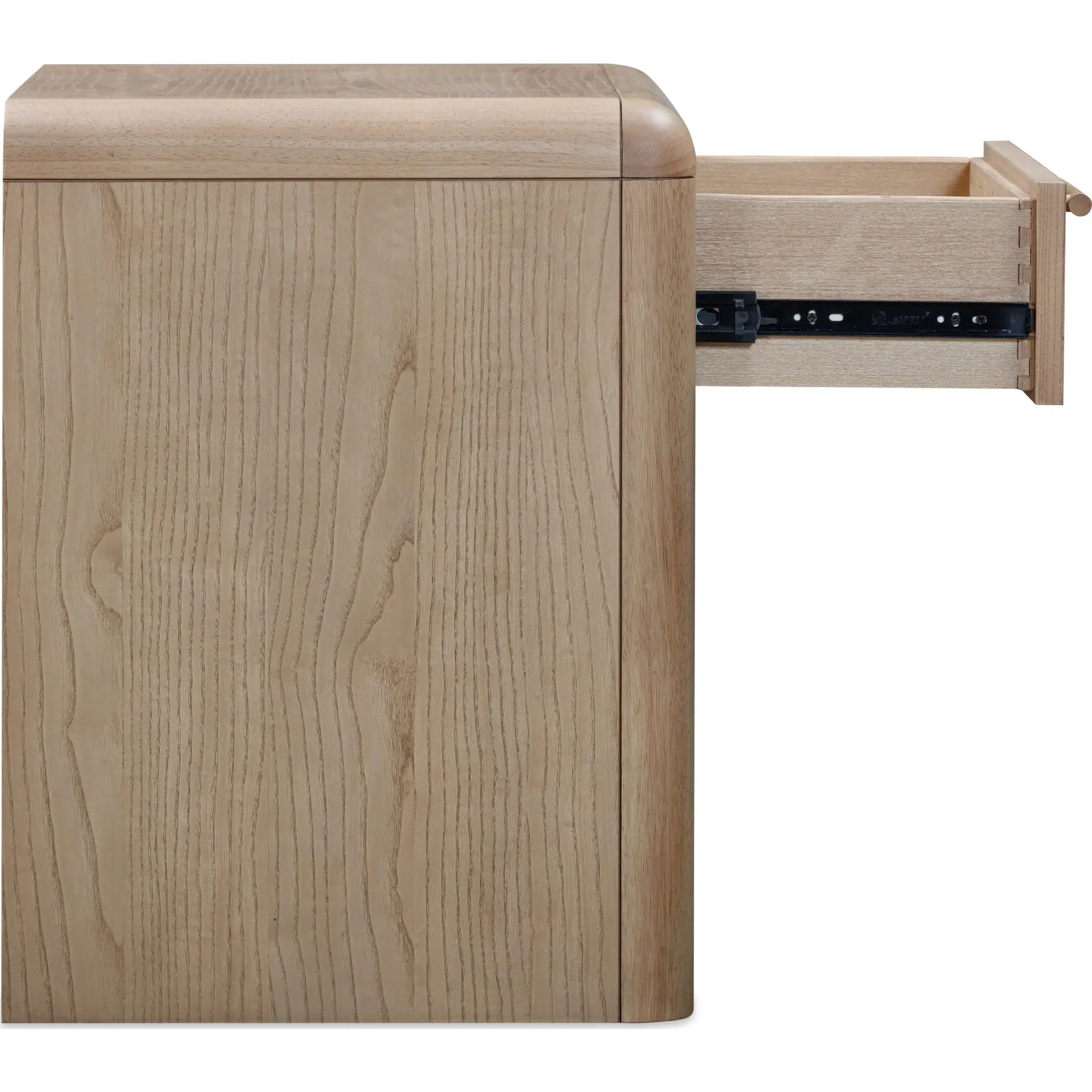 Furano One Drawer One Shelf Ash Wood Nightstand - Image 5