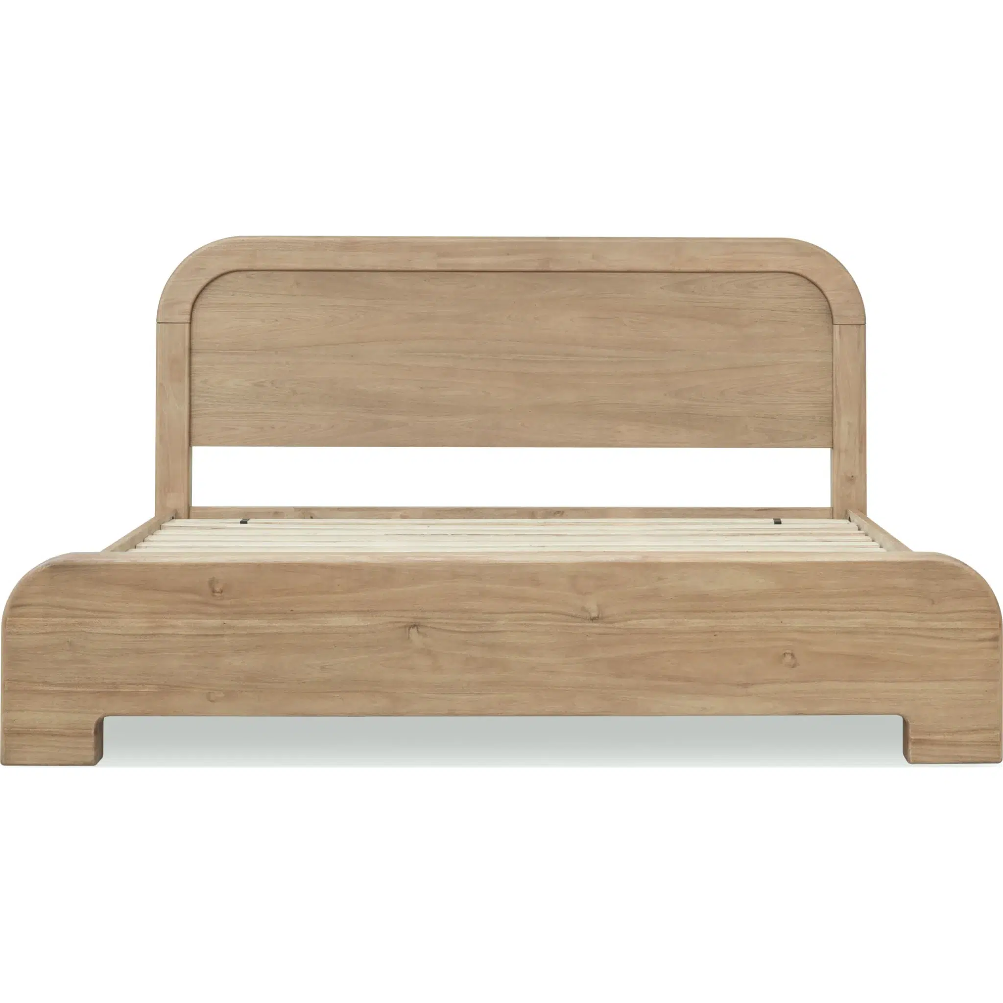 Kione Acacia Rounded Wood Platform Bed - Image 5