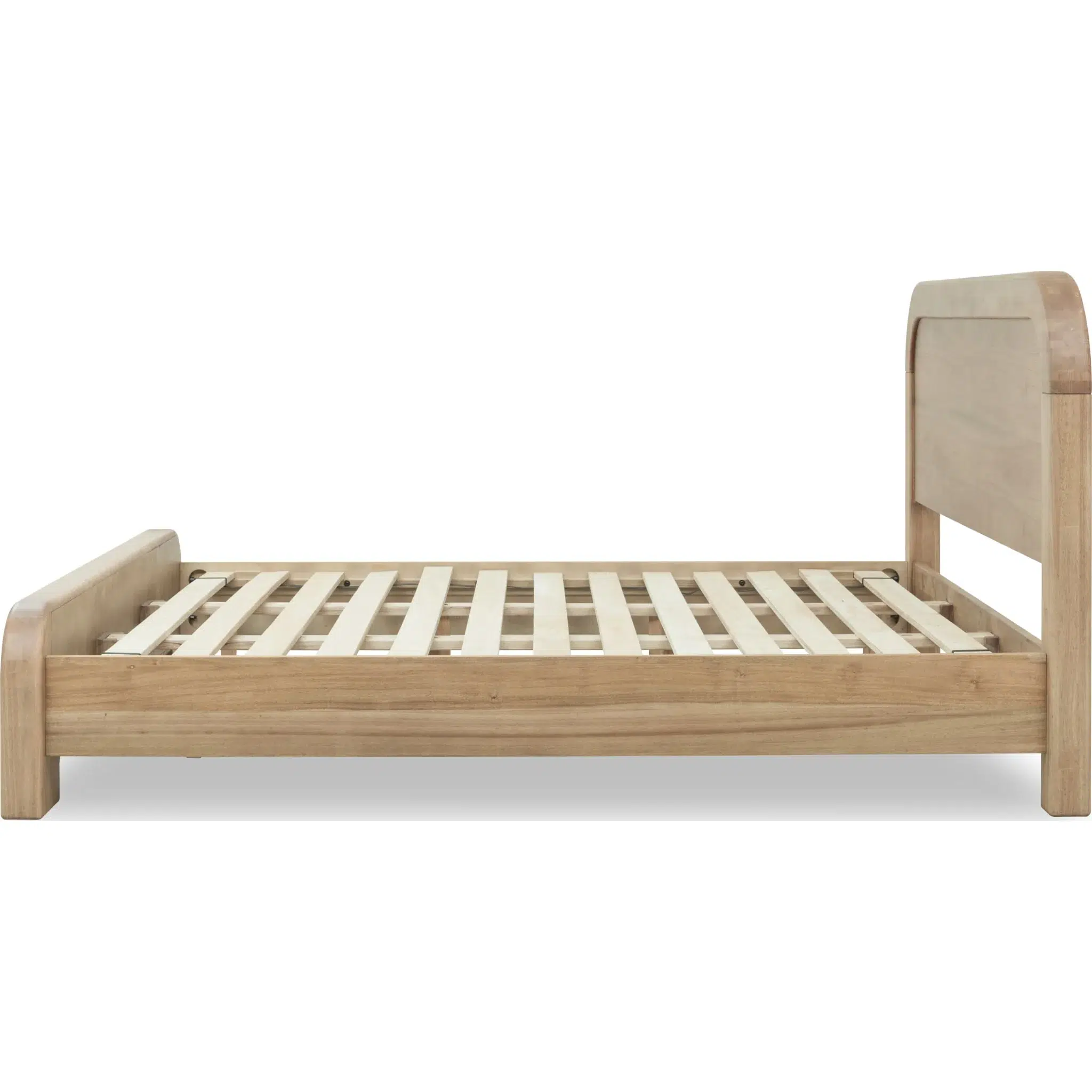 Kione Acacia Rounded Wood Platform Bed - Image 8