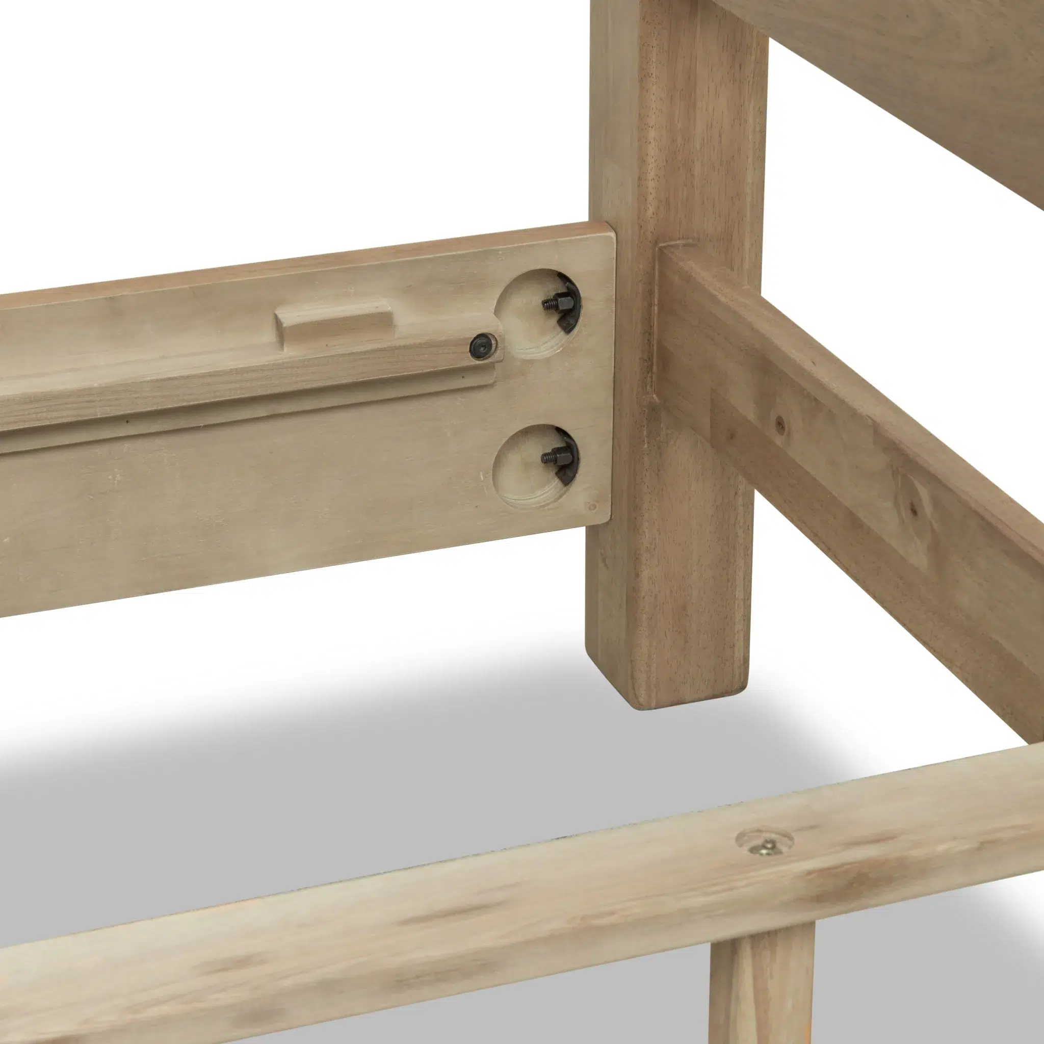 Kione Acacia Rounded Wood Platform Bed - Image 9