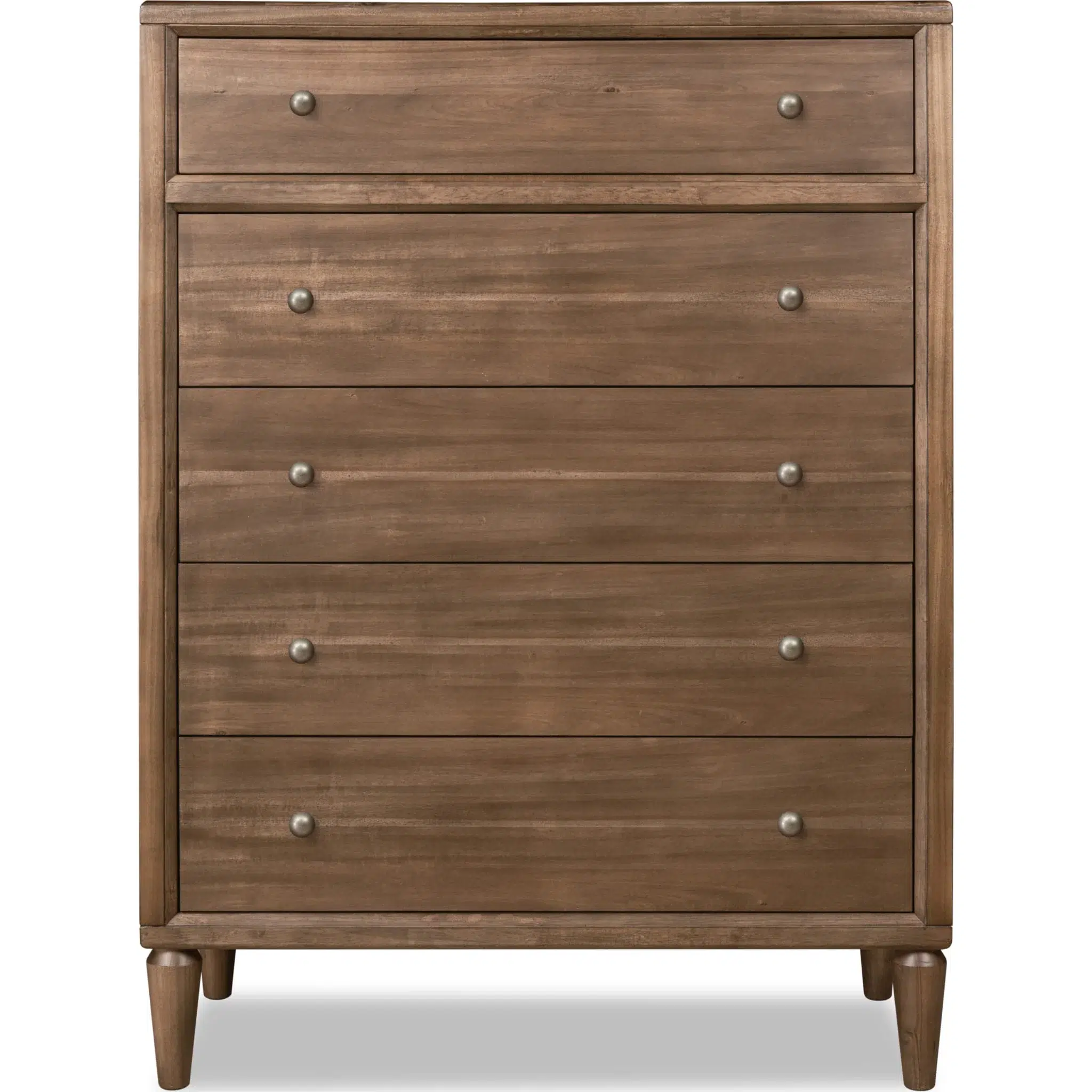 Langley 5 Drawer Natural Wood Chest