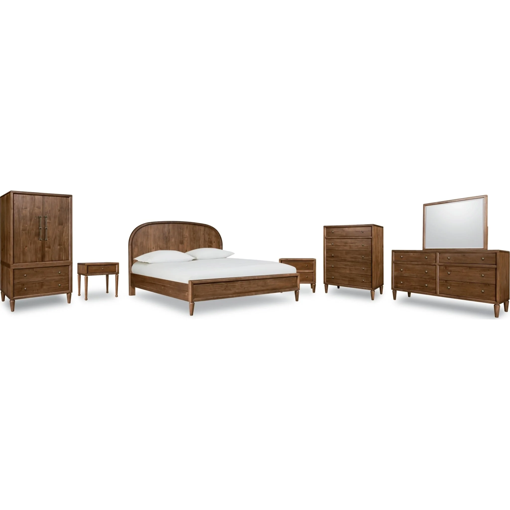 Langley Natural Wood Bed - Image 8