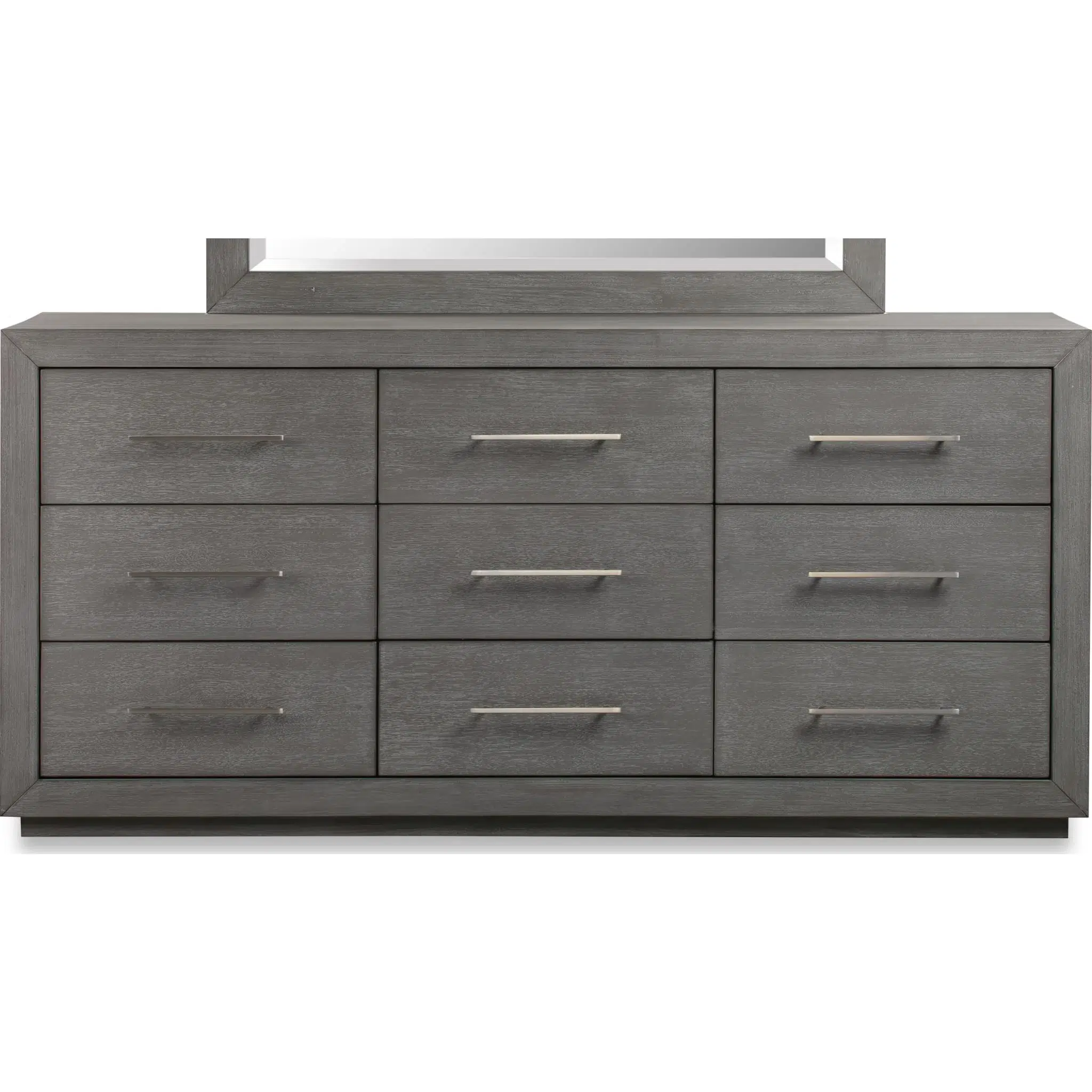 Melbourne Nine Drawer Gray Solid Wood Dresser - Image 5