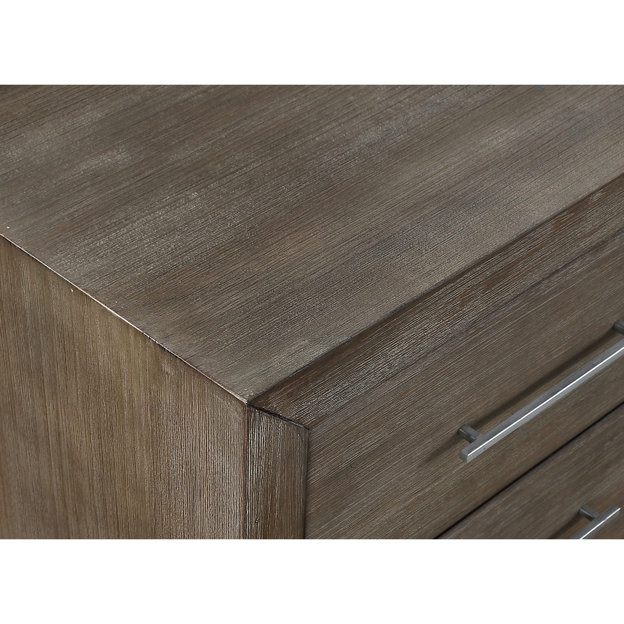 Melbourne Two Drawer Nightstand With USB in Dark Pine Wood - Image 3