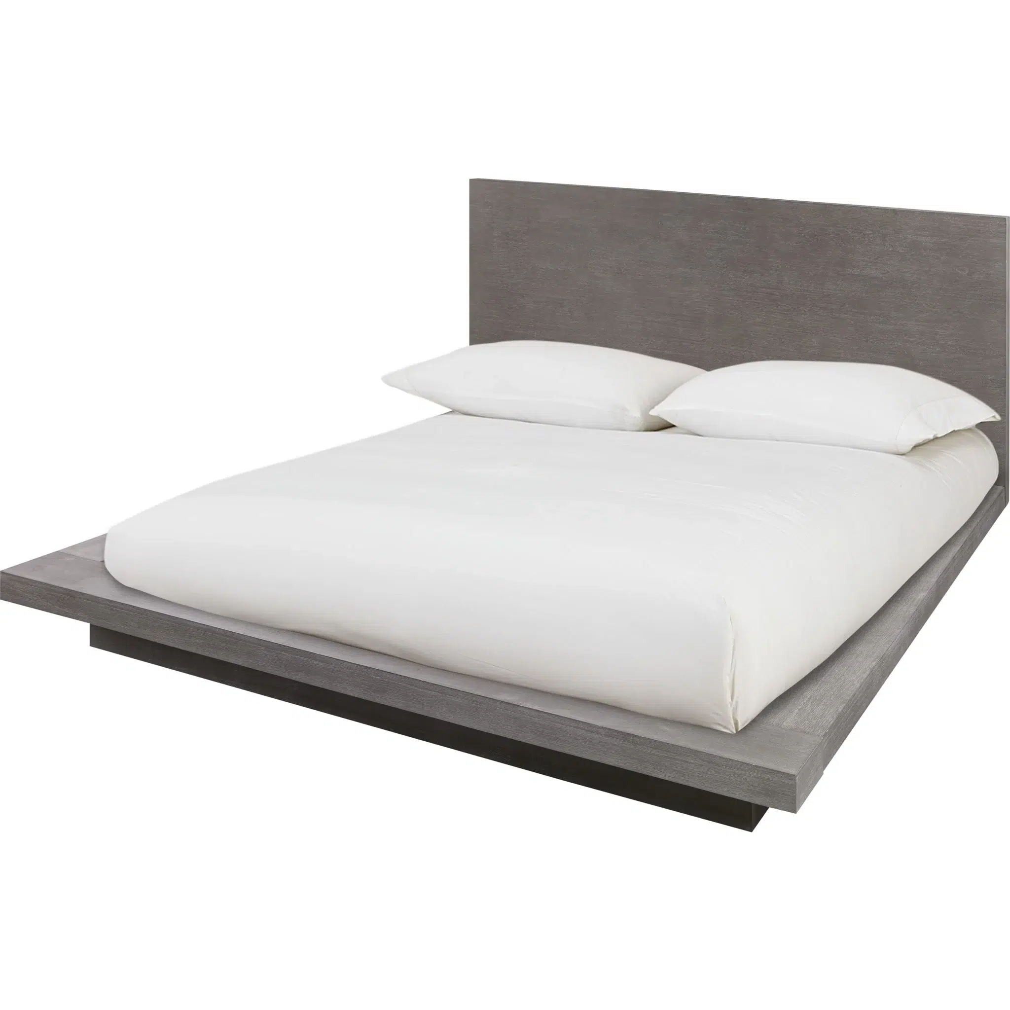 Melbourne Wood Platform Bed in Mineral Gray - Image 4