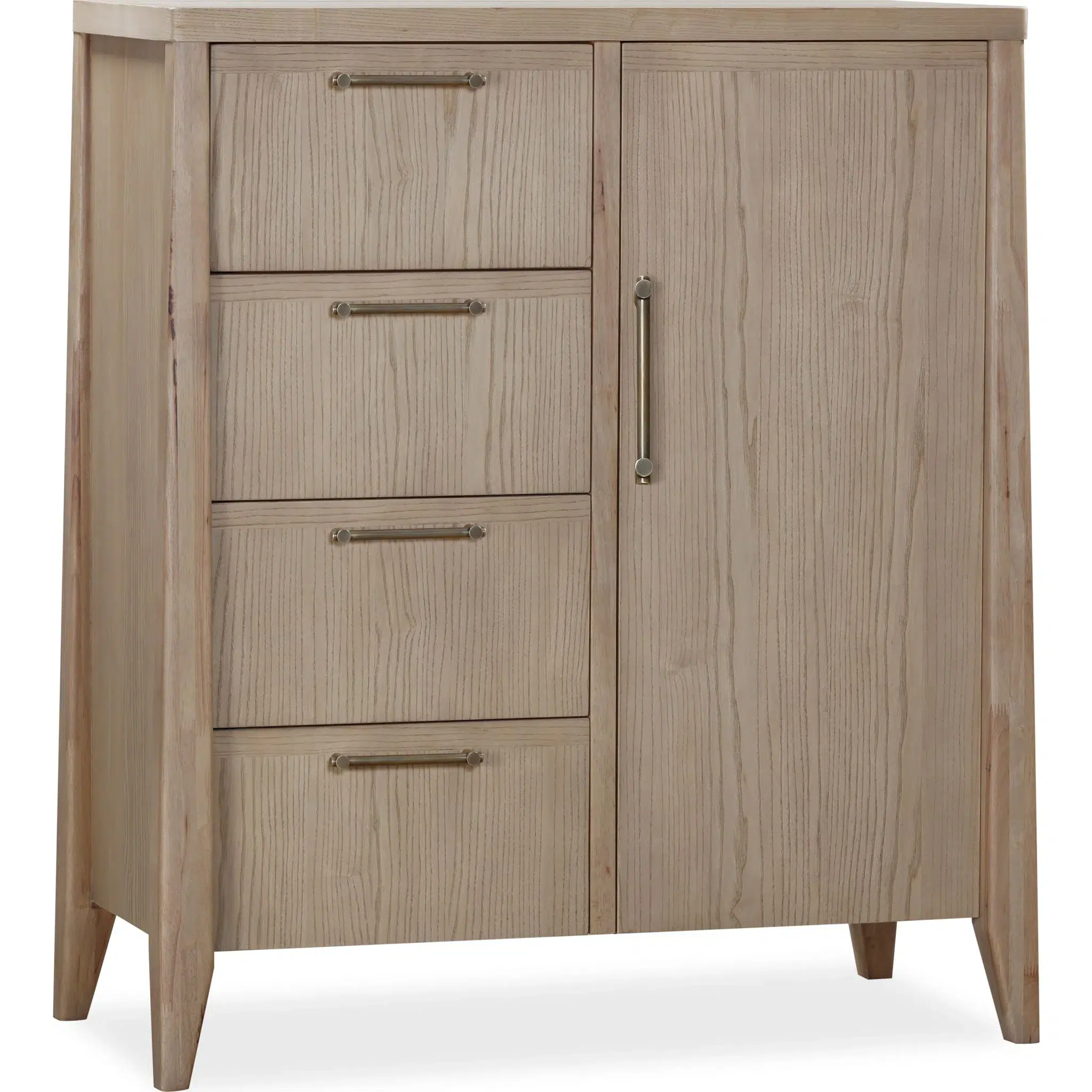Sumire Four Drawer Natural Ash Wood Chest - Image 2