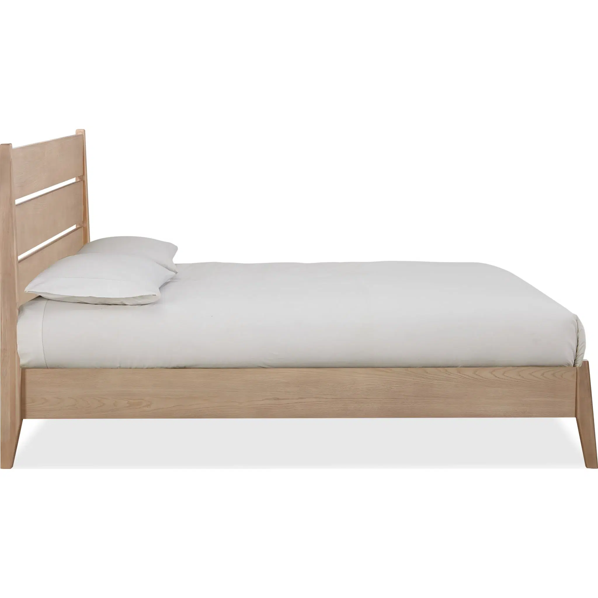 Sumire Slatted Natural Ash Wood Platform Bed - Image 4