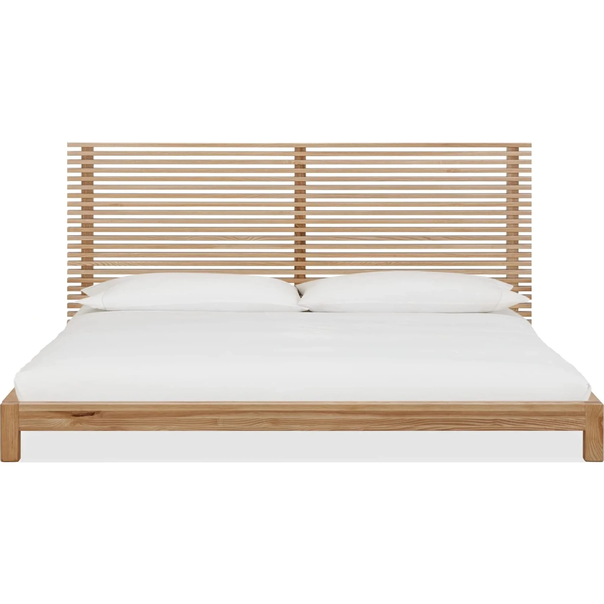 Tanner Scandinavian Light Wood Bed Platform Bed - Image 2