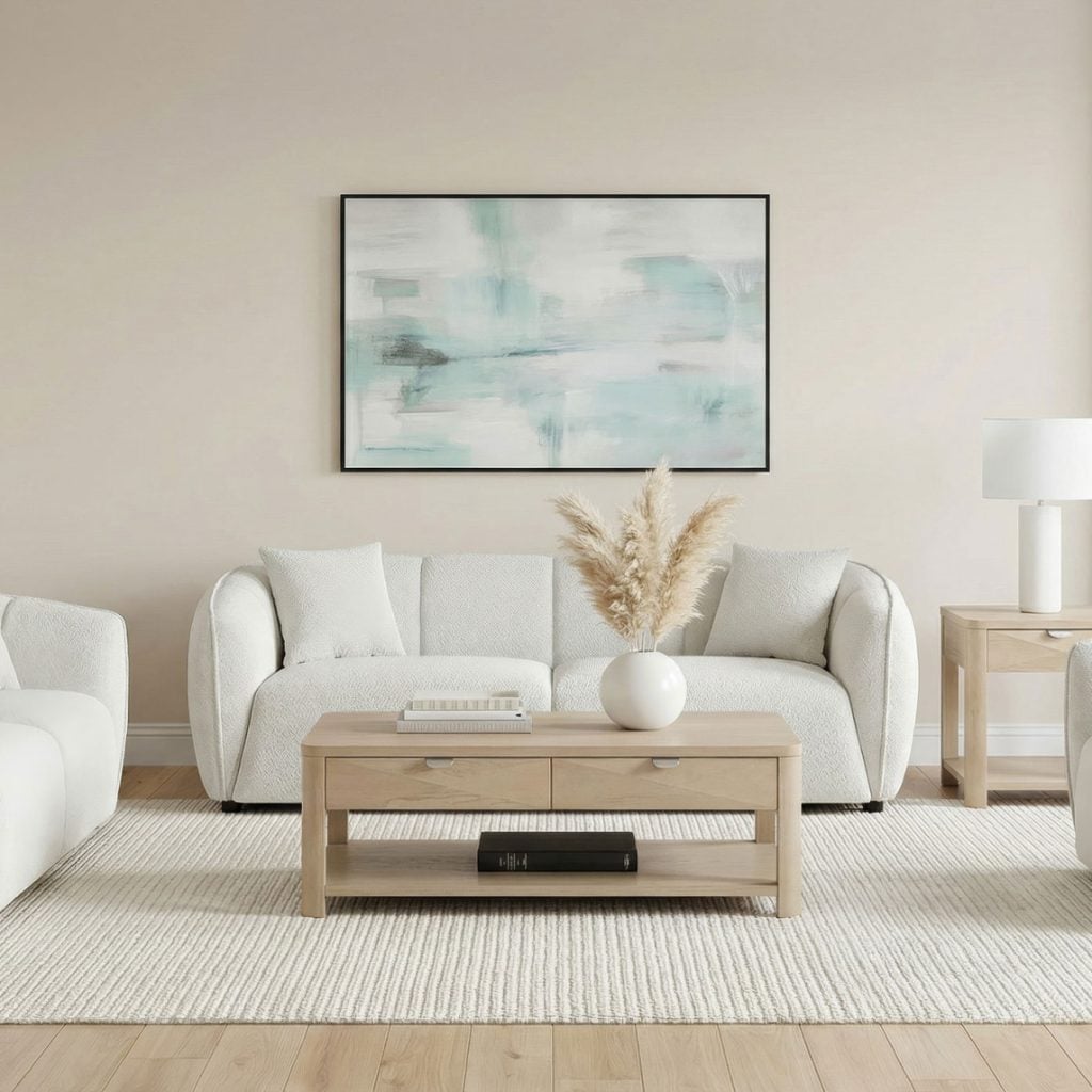 Aleisha Soft Fabric Round Sofa Set