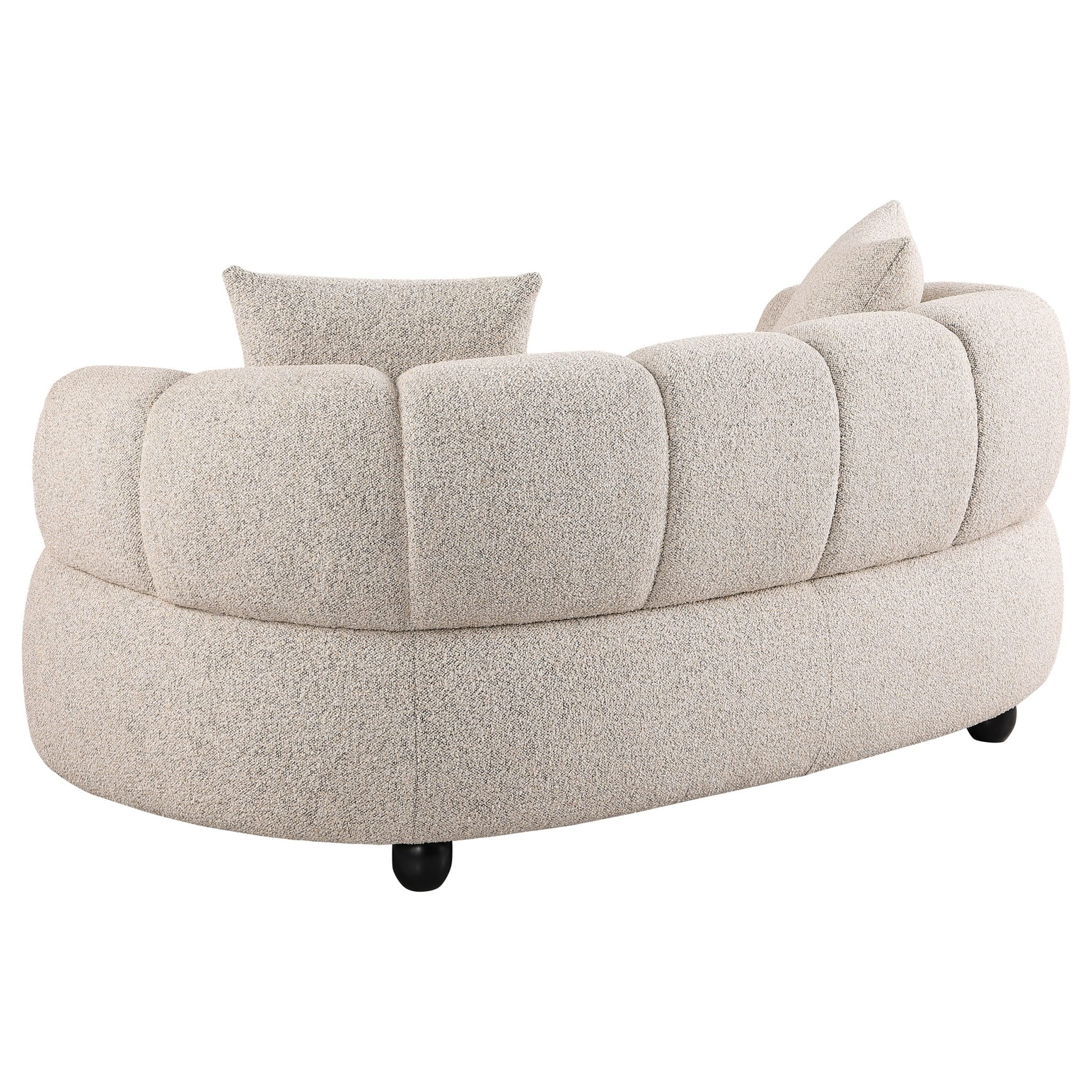 Whitney Contemporary Curved Channel Tufted Sofa - Image 5