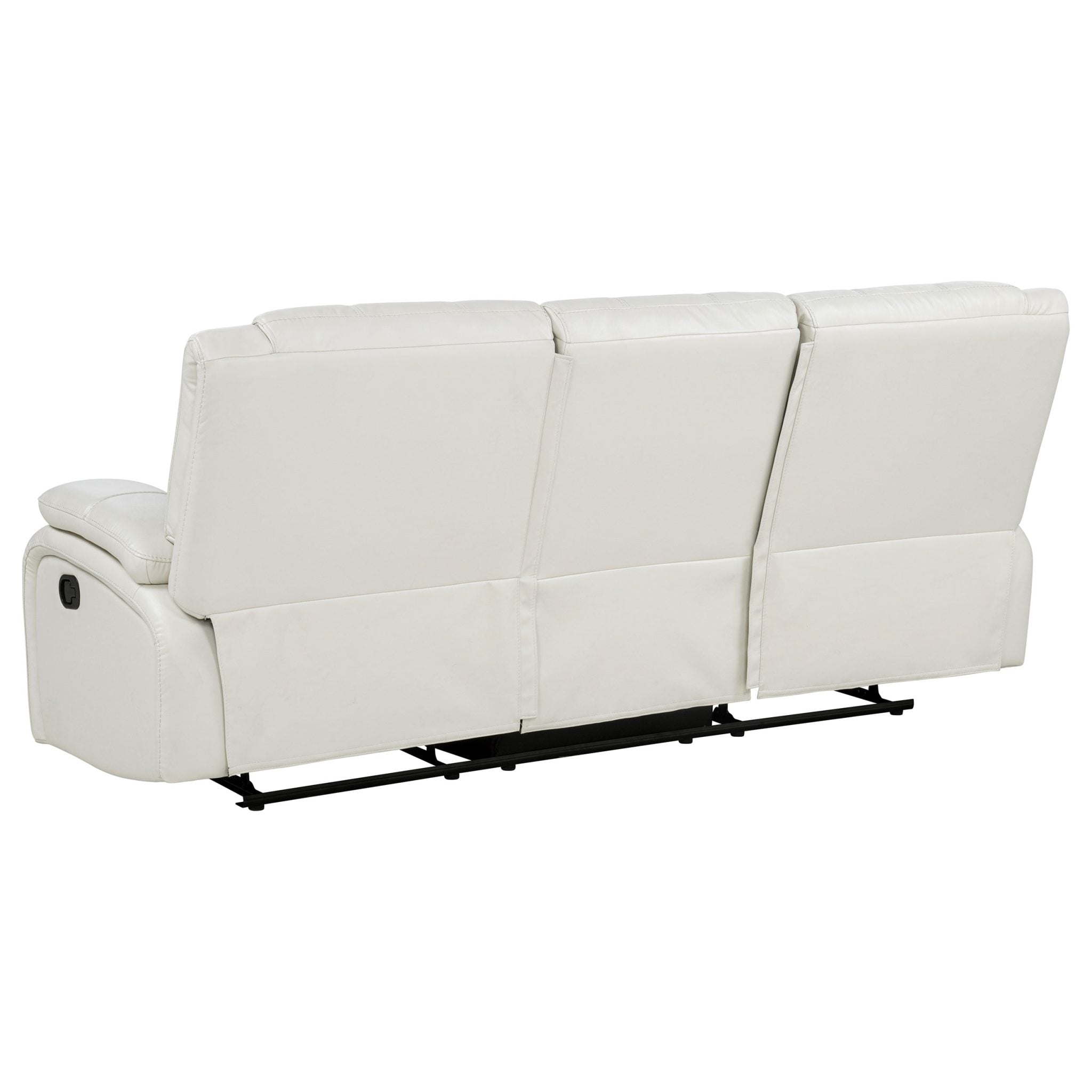 Camila White Motion Reclining Leather Sofa Set - Image 7