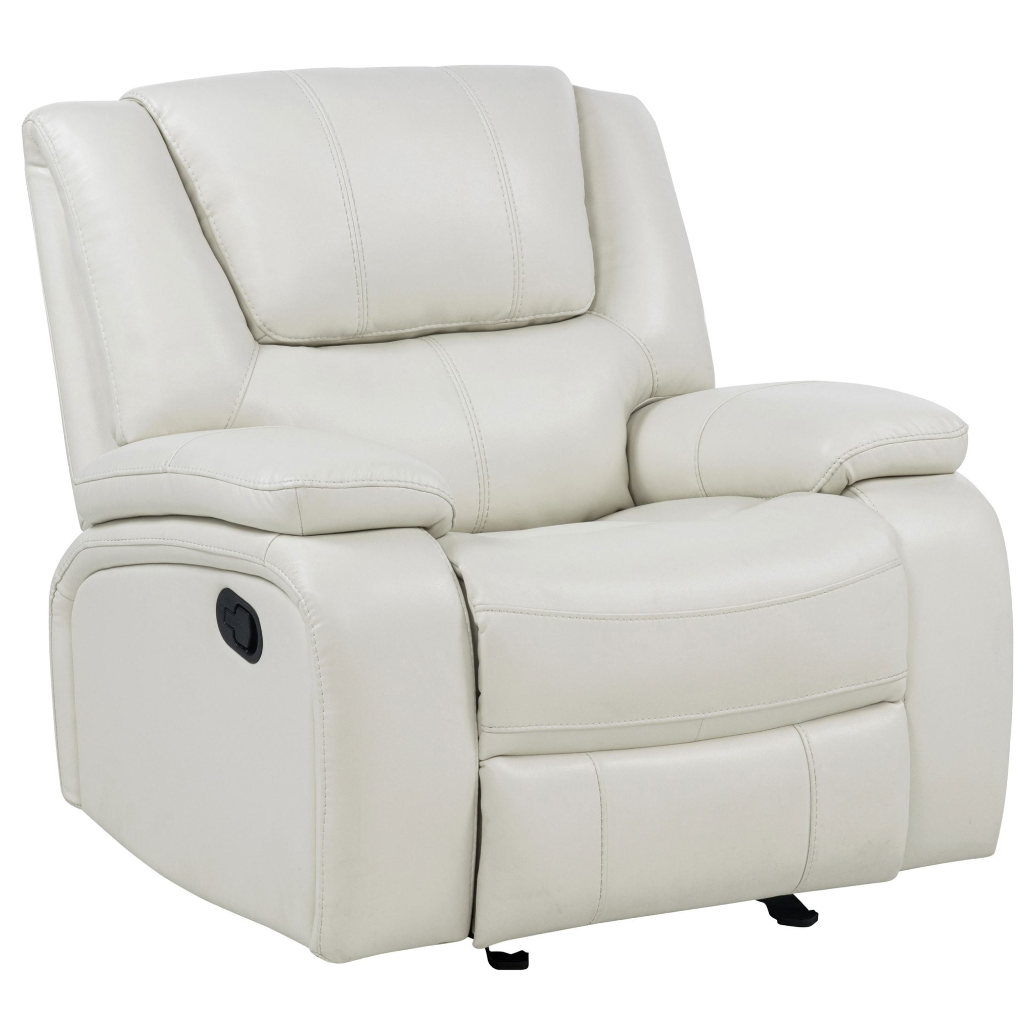Camila White Motion Reclining Leather Sofa Set - Image 10
