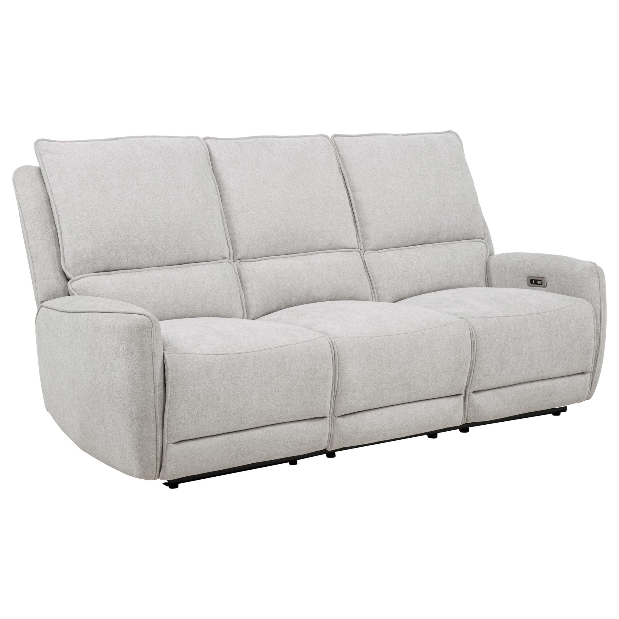 Sylmar Light Gray Chenille Power Reclining Sofa - Image 3
