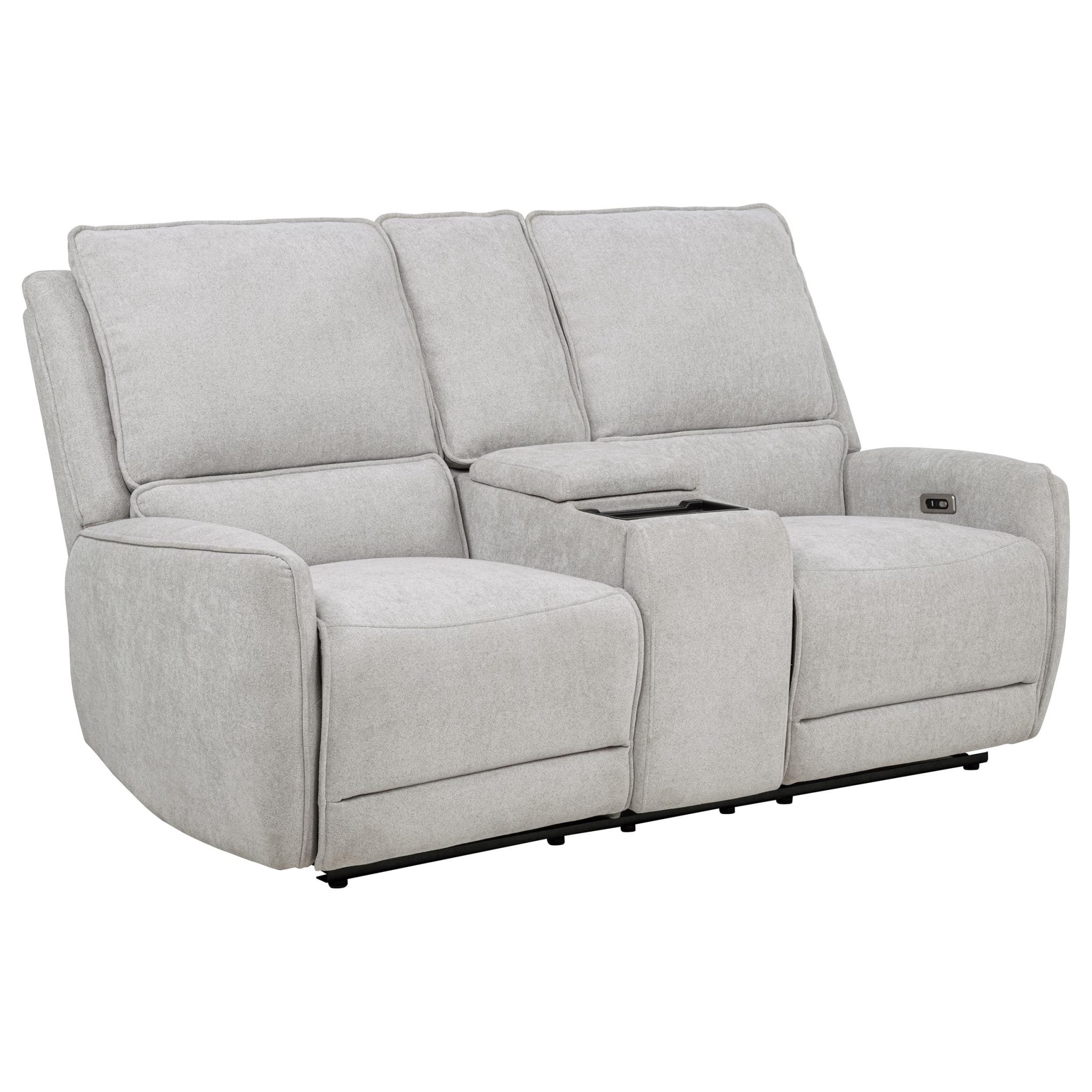 Sylmar Light Gray Chenille Power Reclining Sofa - Image 6