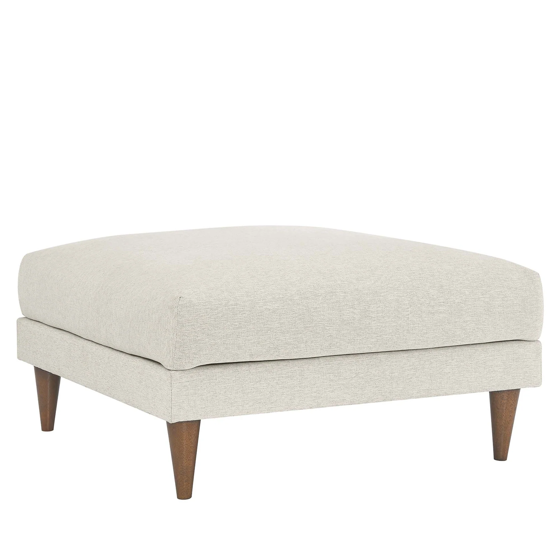 Zoya Ivory Off White Deep Seating Sofa & Ottoman - Image 4