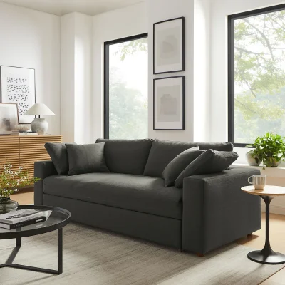 Commix Cloud Dark Gray Soft Fabric sofa