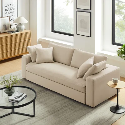 Commix Cloud Beige Soft Fabric Sofa