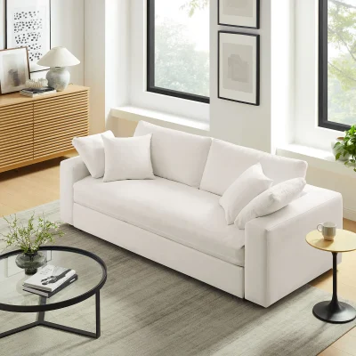 Commix Cloud Pure White Soft Fabric Sofa