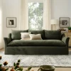 Somerset Deep Seating Sage Green Soft Linen Sofa