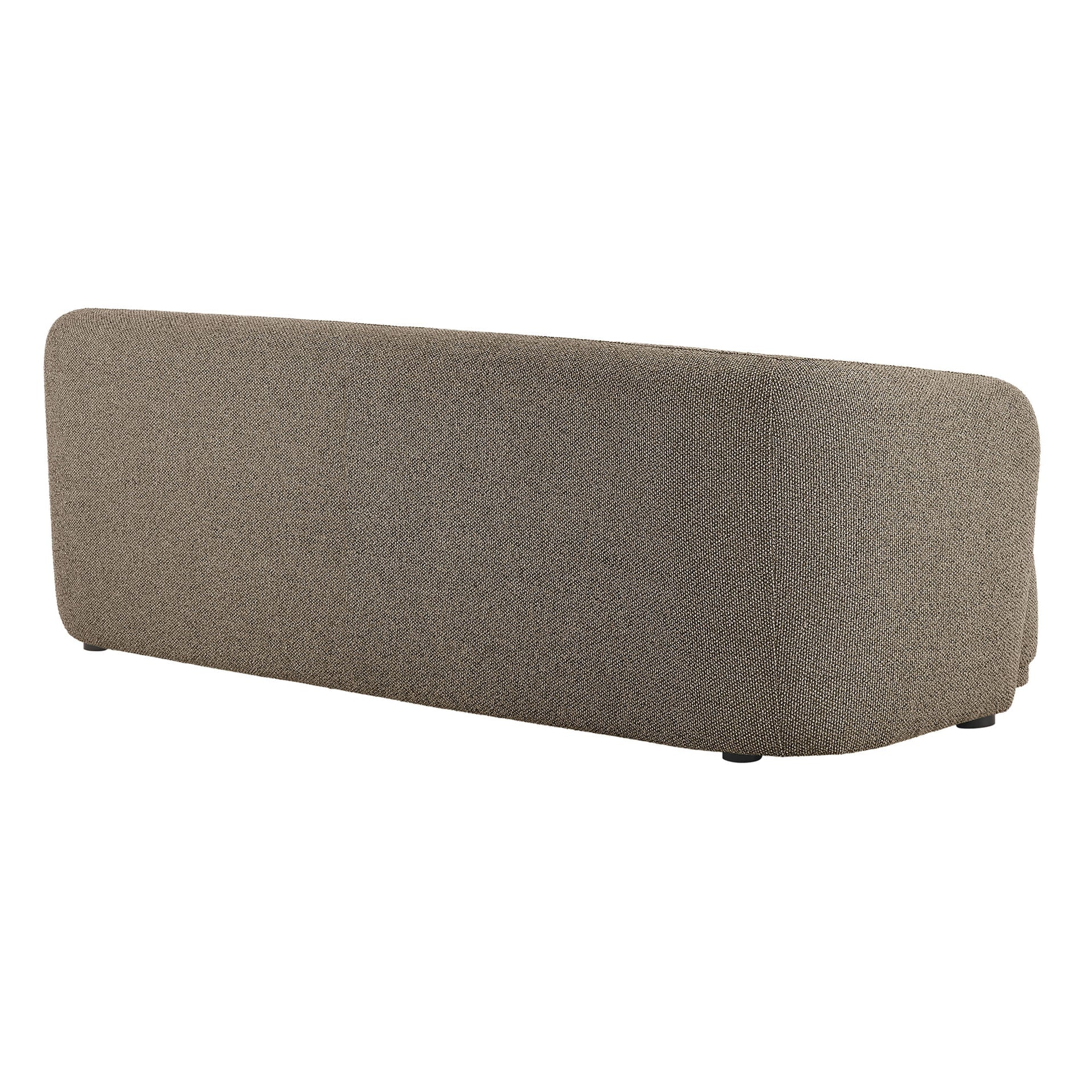 Monica Modern Curved Earth Tone Boucle sofa - Image 4