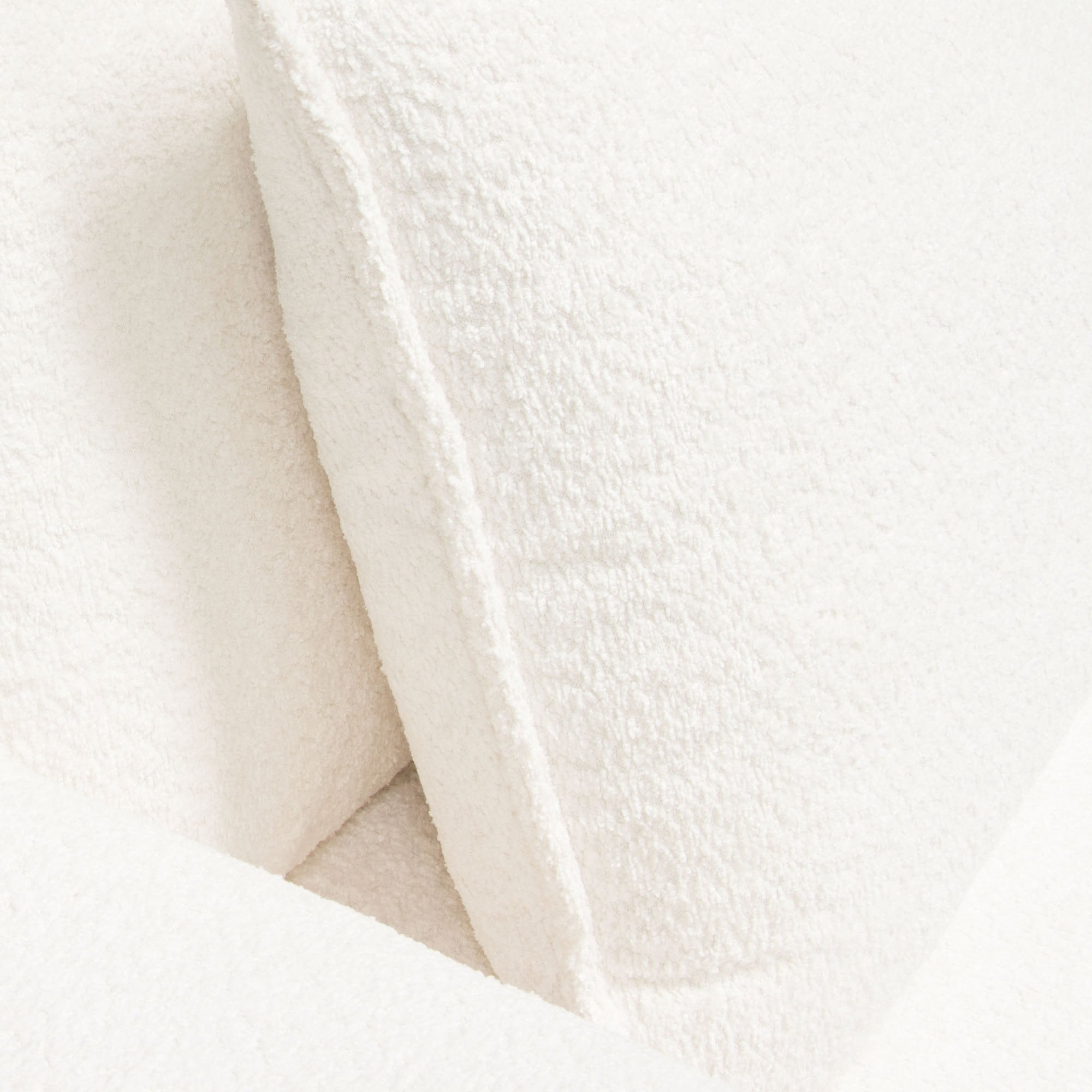 Ivy Modular White Soft Shearling Fabric Sofa - Image 7
