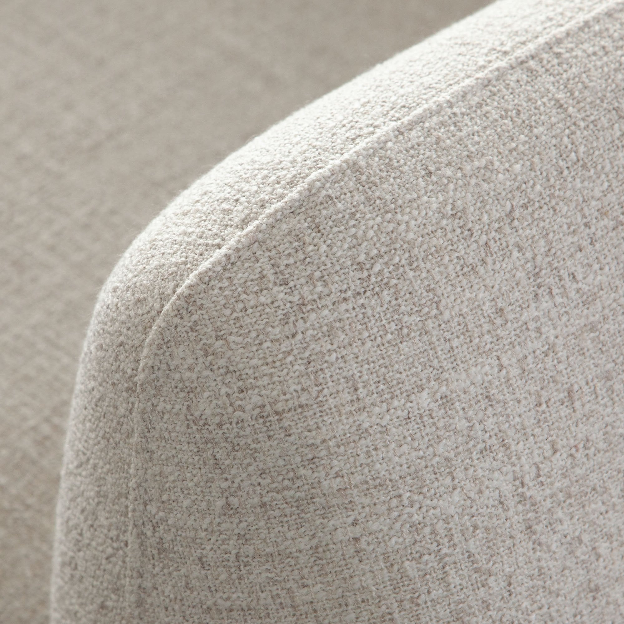 Larson Curved Fabric Sofa With Solid Wood Frame - Image 2