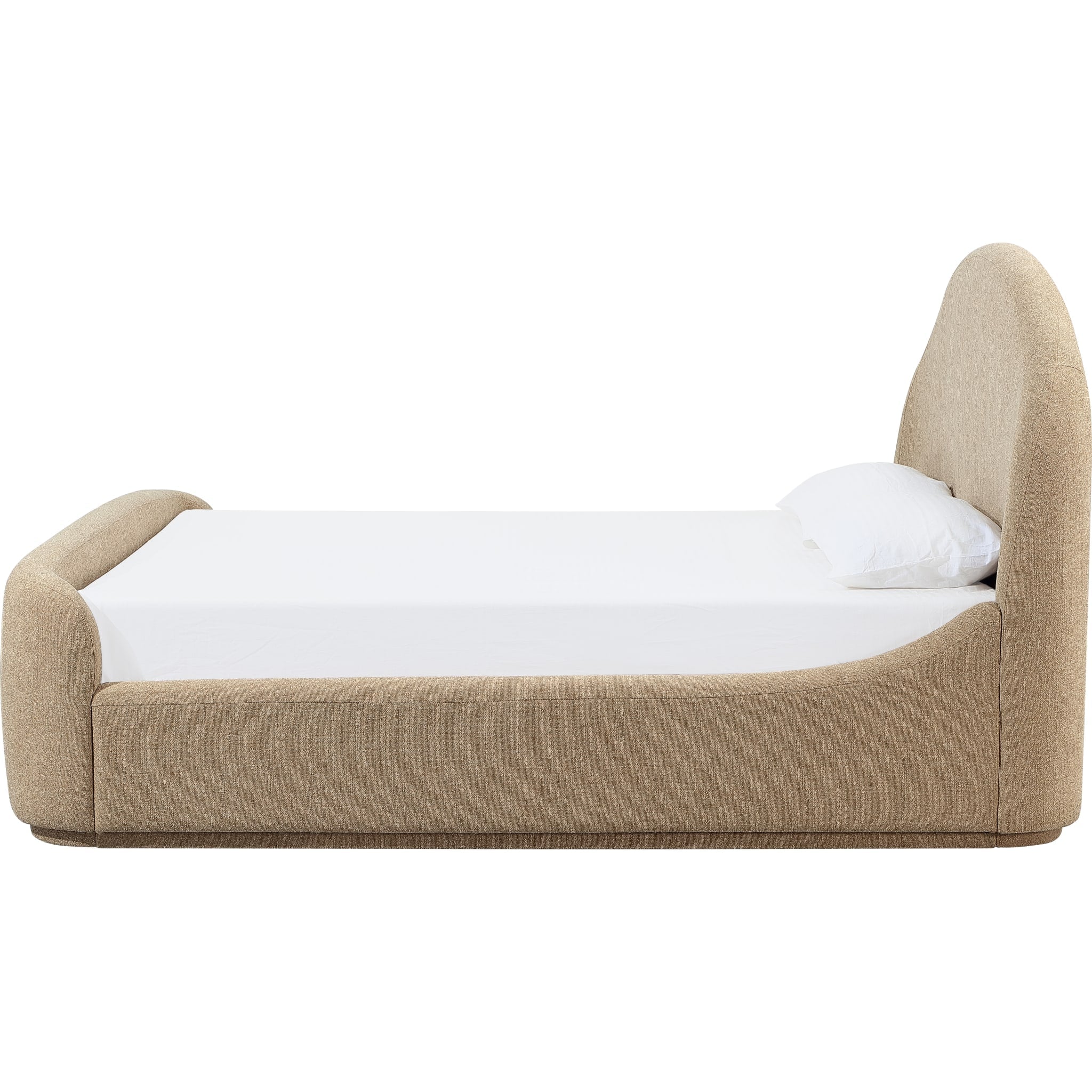 Colton Upholstered Tan Bed Frame - Image 7