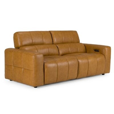 Alternative view of Chevak Light Brown Leather Reclining Sofa