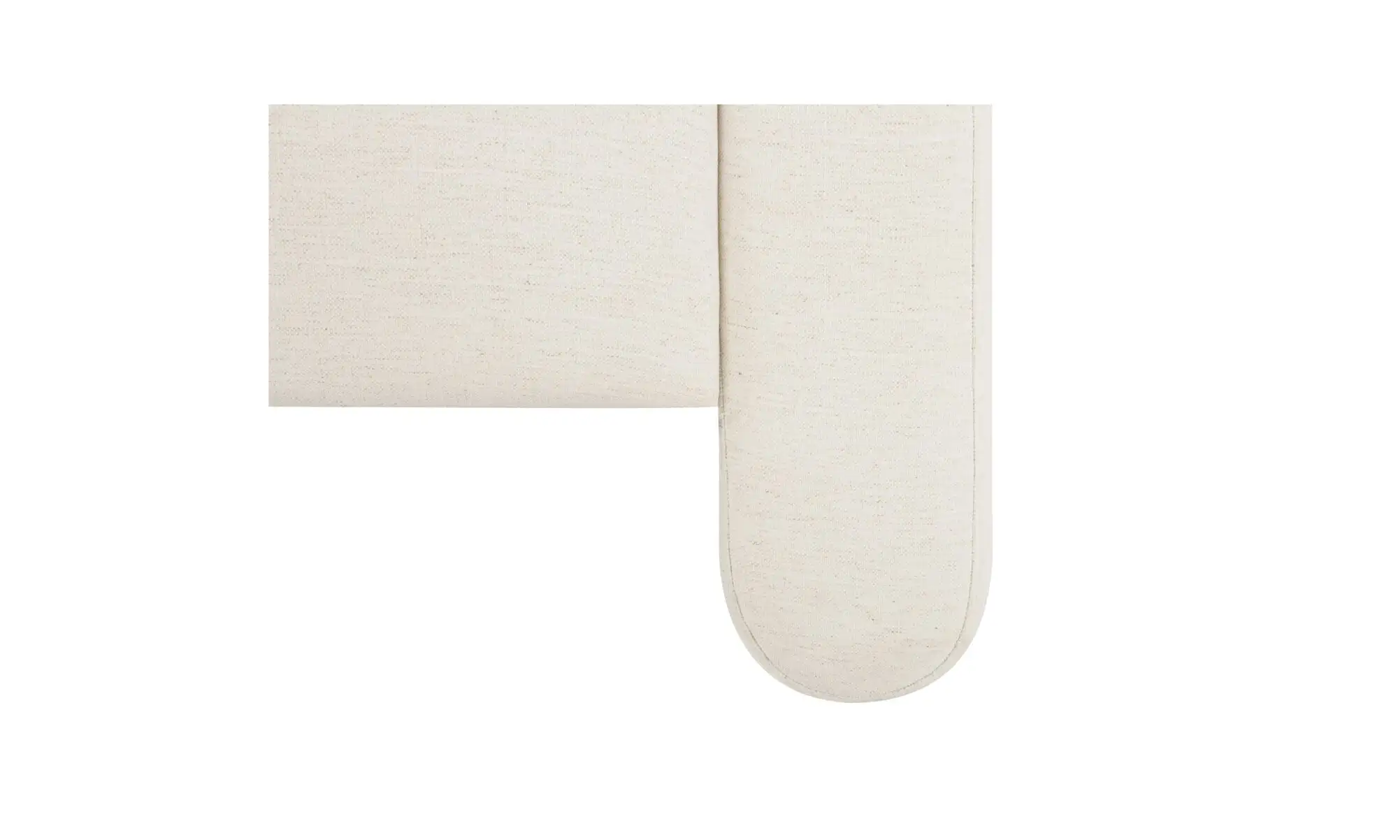 Moore Modern White Curved Sofa - Image 6