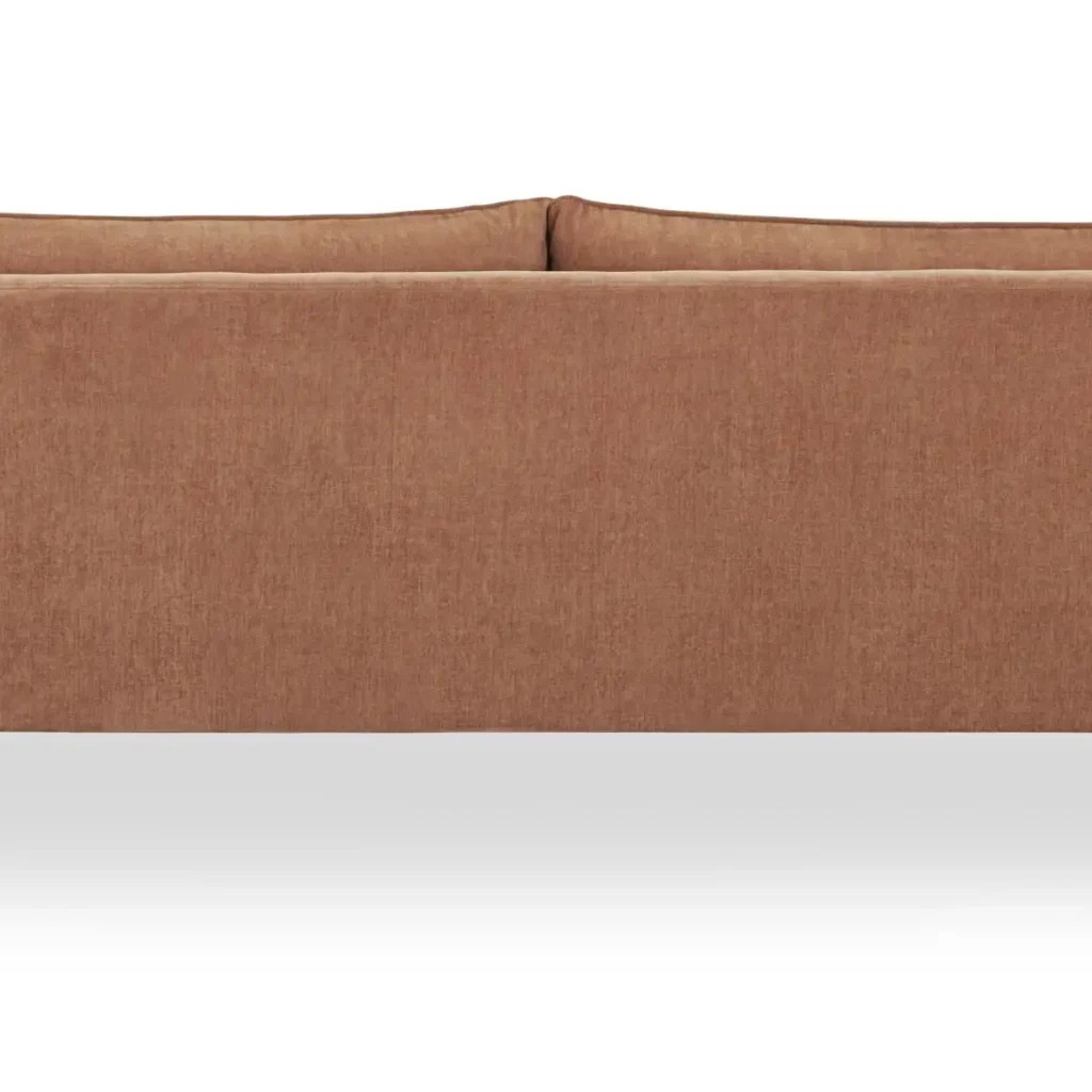 Moore Modern Pink Curved Sofa